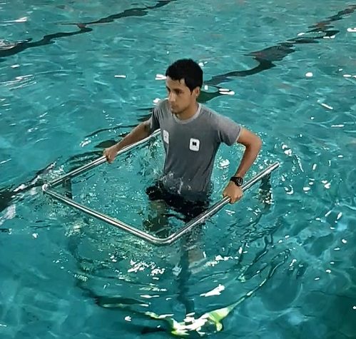 ترامپلین آبی هیدروجیم